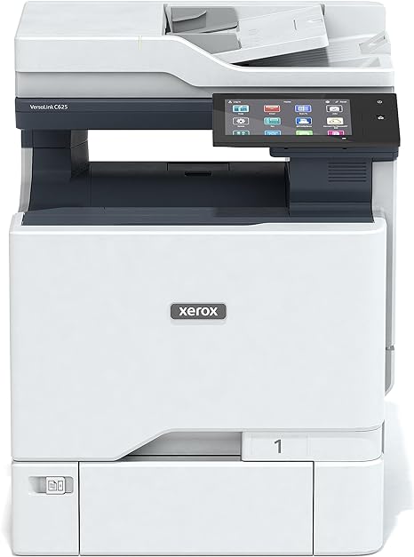 Xerox VersaLink C625 A4 Colour Laser Multifunction Printer, Print/Copy/Scan/Fax/Email, 1200 x 1200 dpi, Duplex, Gigabit Ethernet, USB, NFC, ConnectKey, (C625V_DN)