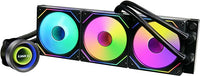 Lian Li GA II TRINITY SL-INF 360 AIO مبرد وحدة المعالجة المركزية إصدار UNI FAN SL، أسود GA2T36INB