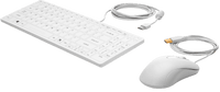 HP USB Keyboard and Mouse Healthcare Edition Combo, Wired USB, Easy to Clean, (1VD81AA)