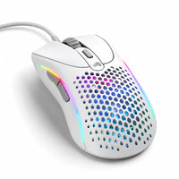 Glorious Model D 2 RGB Wired Ergonomic Gaming Mouse, BAMF 2.0 26,000 DPI, 1000Hz, 58g, 6 Buttons, Matte White, (GLO-MS-DV2-MW)