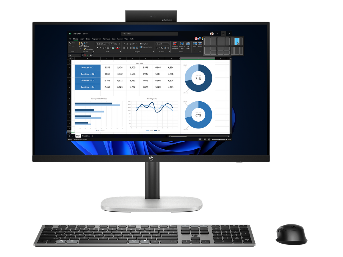 HP ProStudio 4 All-in-One G1i 23.8 inch front view