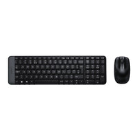 Logitech MK220 compact wireless keyboard and mouse combo front view