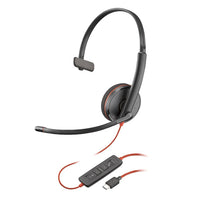 Poly Blackwire 3210 monaural USB-C headset product view