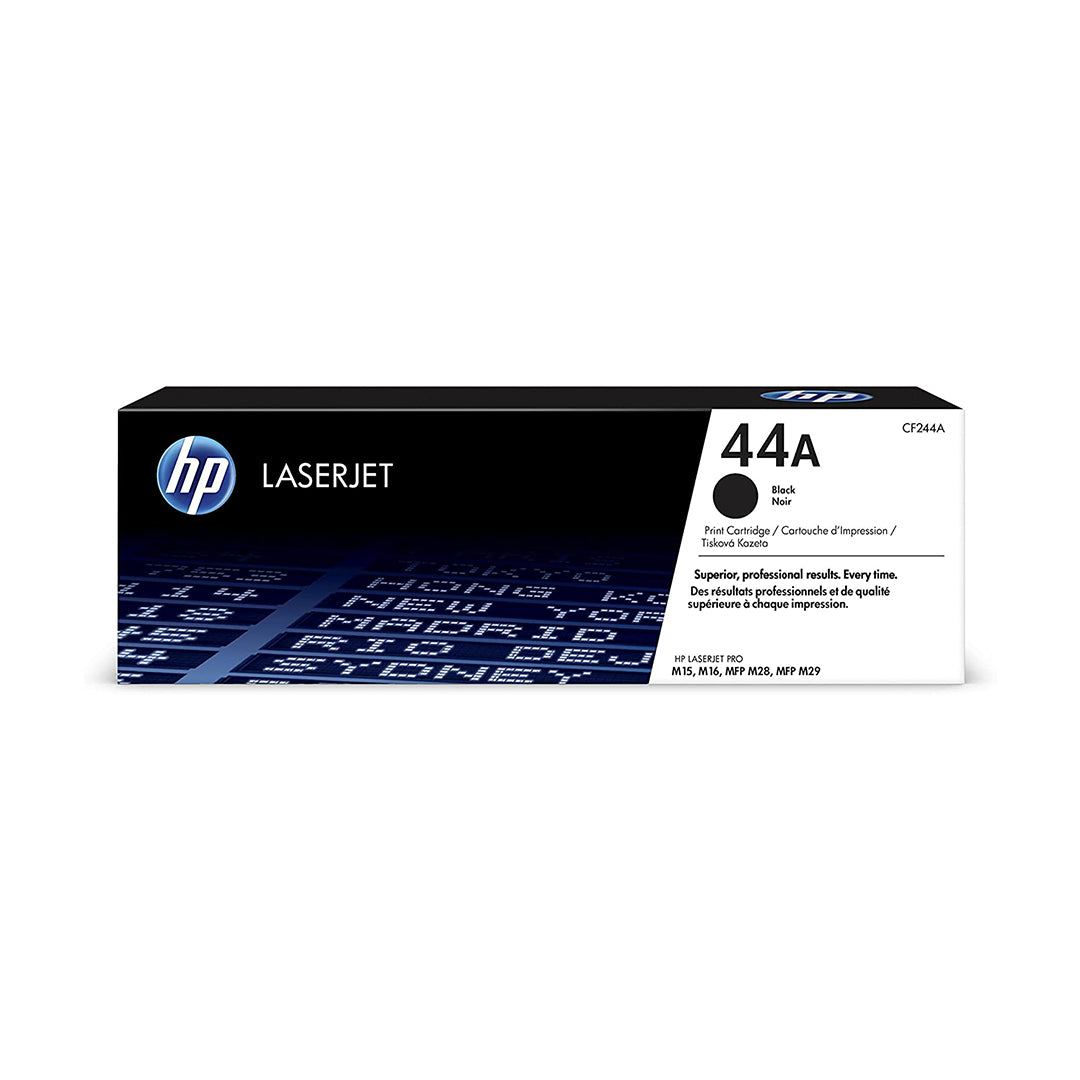 HP 44A Black Original LaserJet Toner Cartridge, Approx. 1,000 Pages, (CF244A)