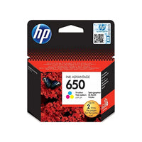 HP 650 Tri-color Original Ink Advantage Cartridge (CZ102AK) product view