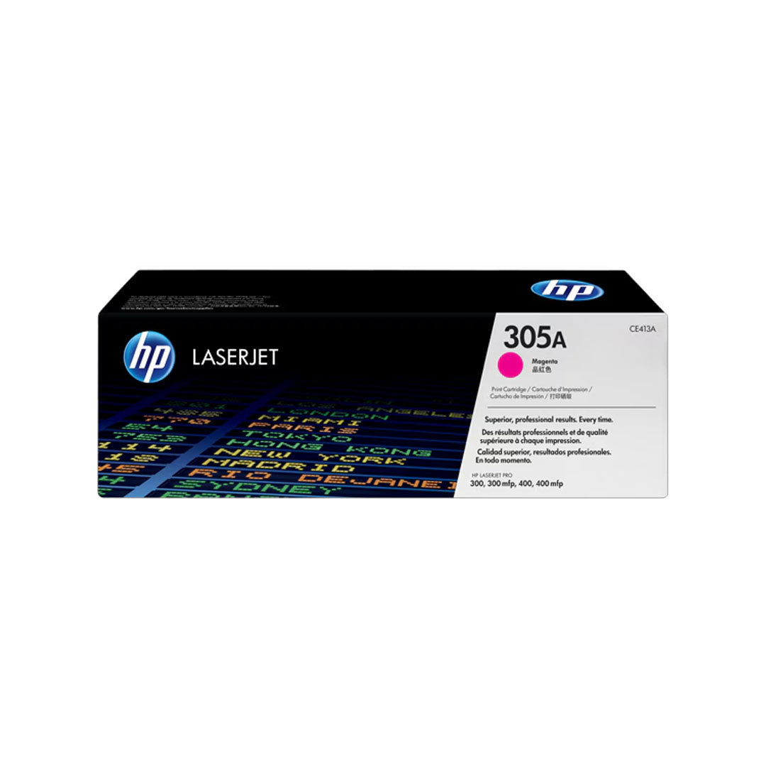 HP 305A Magenta Original LaserJet Toner Cartridge (CE413A) product view
