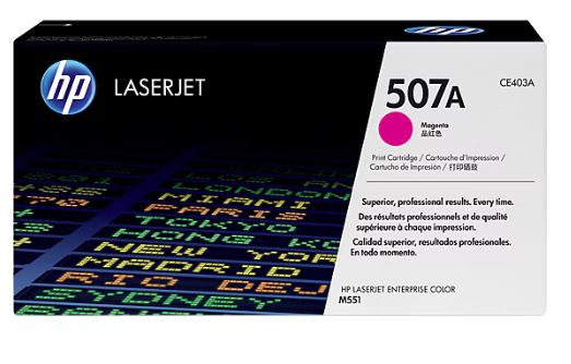 HP 507A Magenta Original LaserJet Toner Cartridge (CE403A) product view