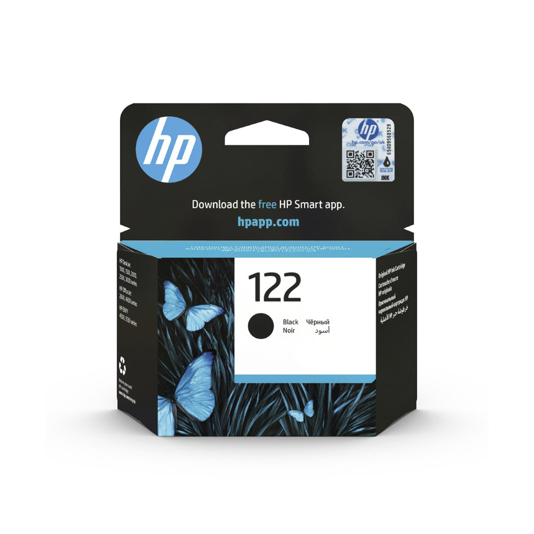 HP 122 Black ink cartridge CH561HK - front view