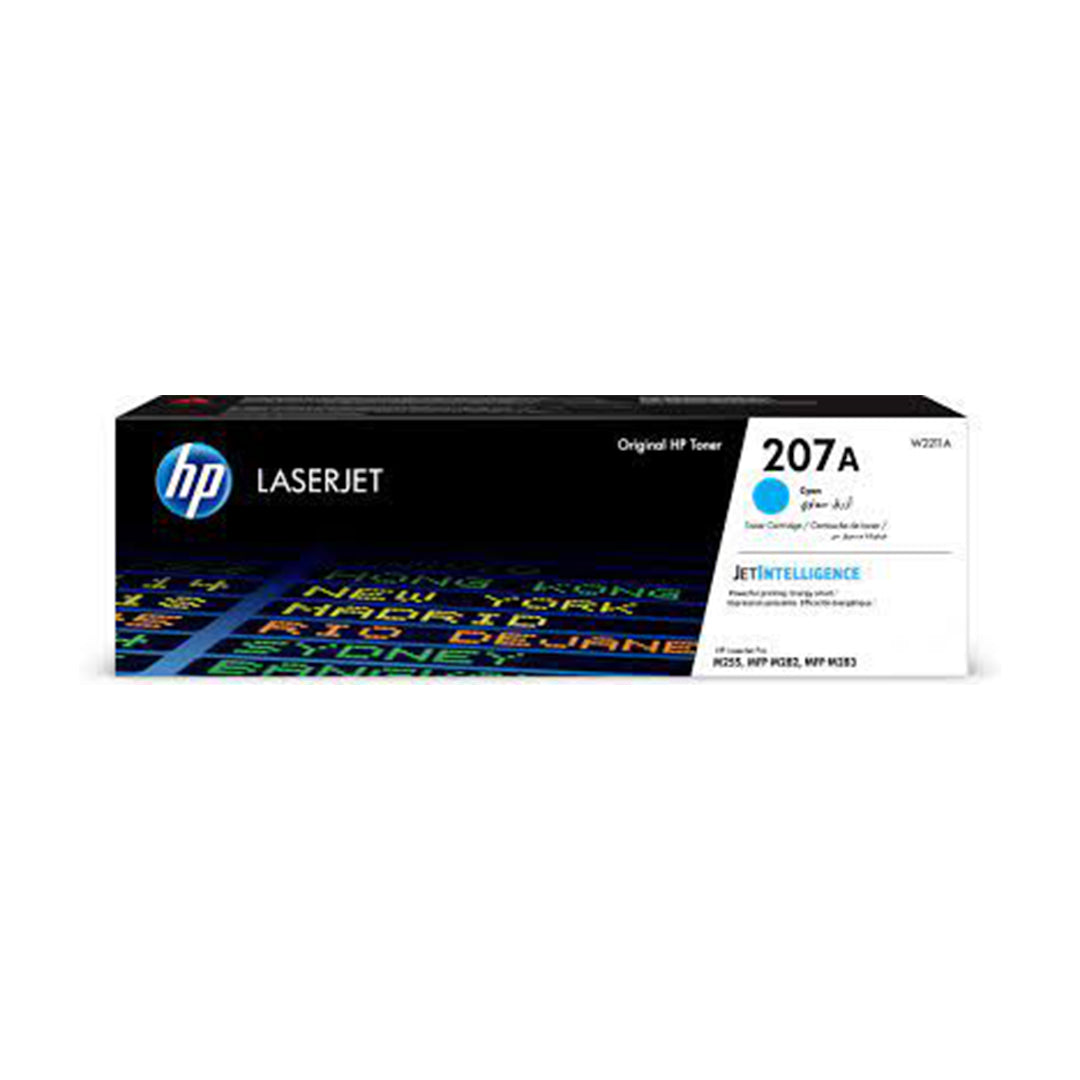 HP 207A Cyan toner cartridge (W2211A) - front view