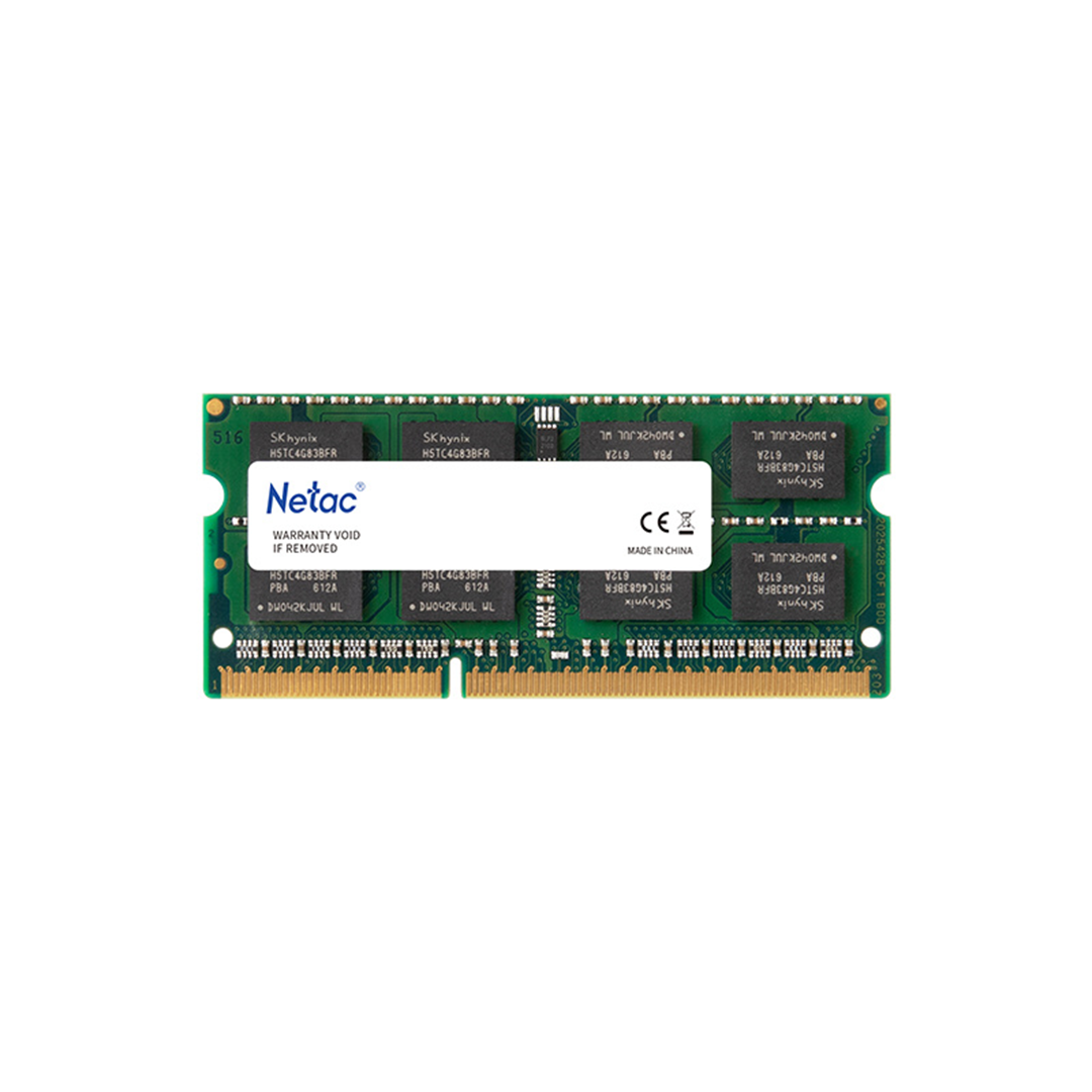 Netac Basic 4GB DDR3L 1600 laptop RAM front view