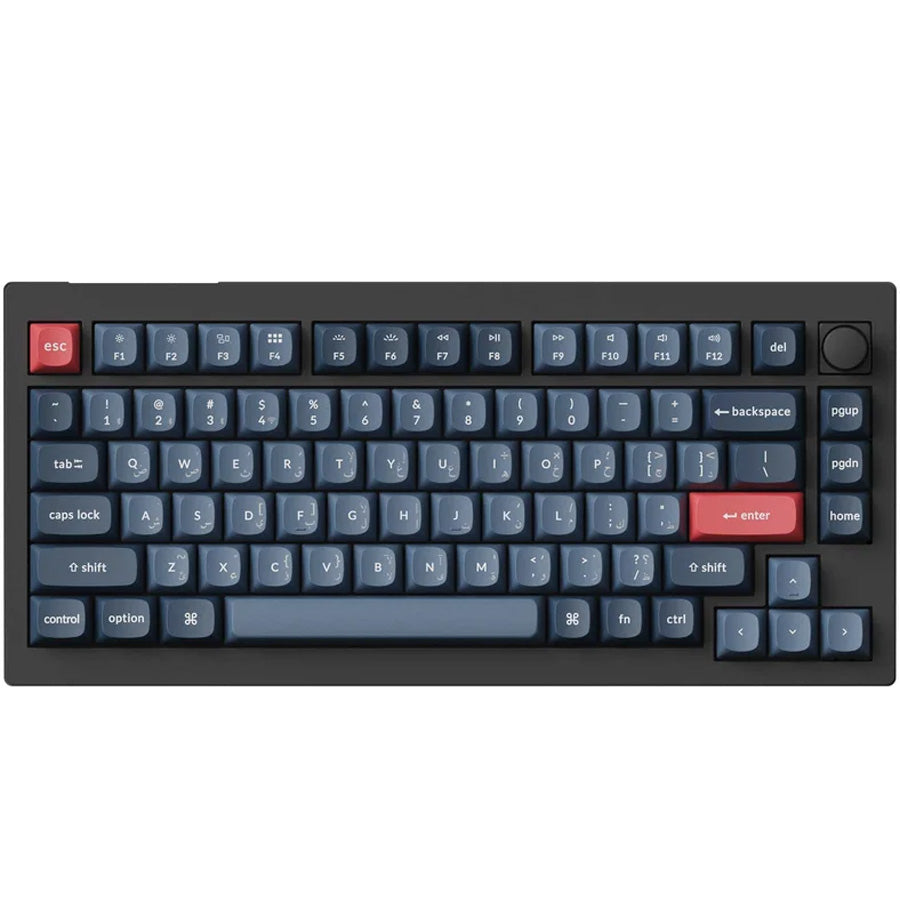 Keychron V1 Max Carbon Black keyboard top view