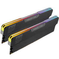 KLEVV URBANE V RGB DDR5 32GB 6400 black memory kit front view