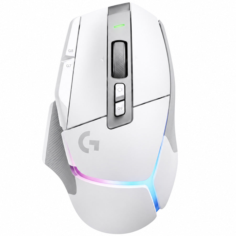 Logitech G502 X PLUS LIGHTSPEED Wireless Gaming Mouse, HERO 25K Sensor, LIGHTFORCE Hybrid Switches, 13 Programmable Controls, LIGHTSYNC RGB, 106g, White, (910-006172)