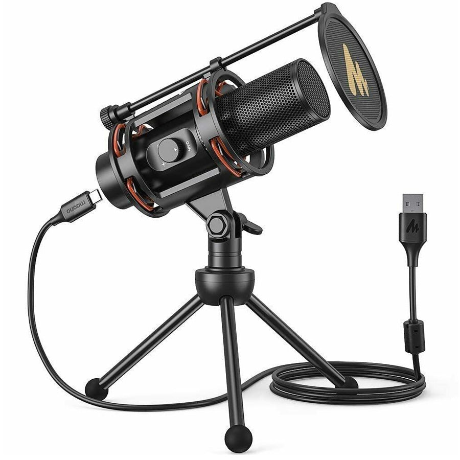 MAONO PM471TS USB condenser microphone bundle front view