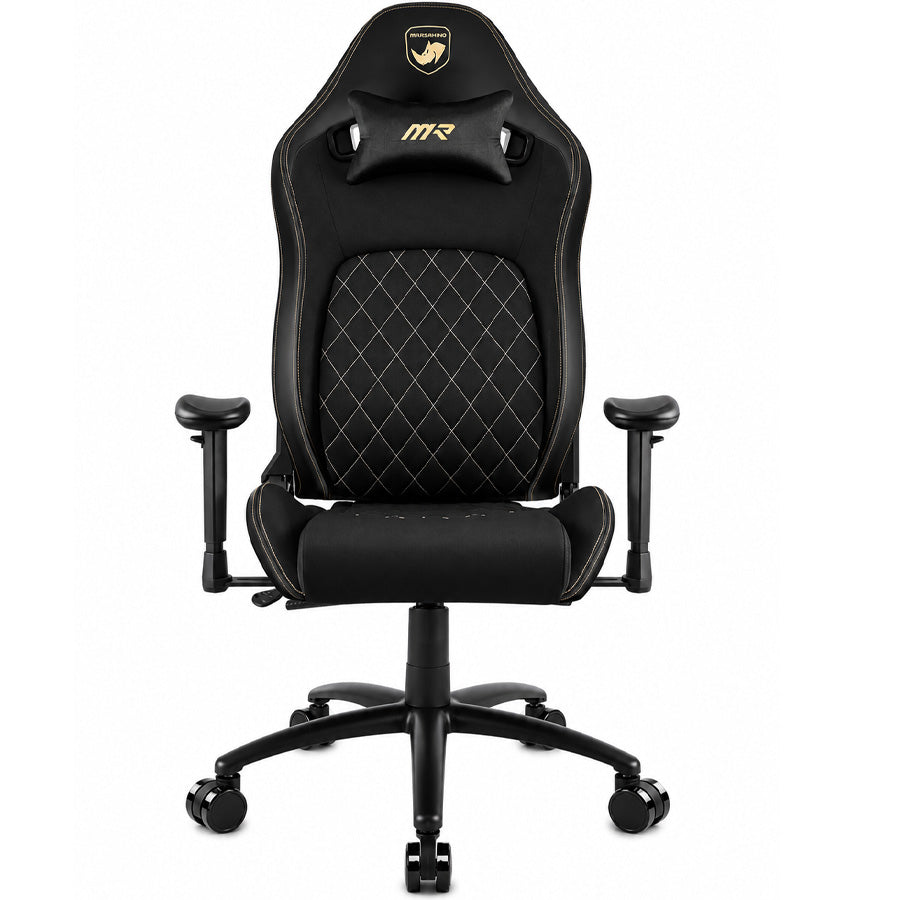 MarsRhino Spyder 2 Gaming Chair, 160° Reclining Backrest, Lumbar Support, 120 kg Capacity, Black, (MR-CH-SP2-B)
