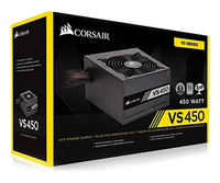 Corsair VS450 450W power supply front view