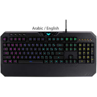 ASUS TUF Gaming K5 RGB gaming keyboard front view