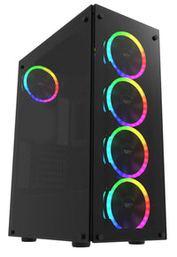 darkFlash Phantom black tempered glass case main product view