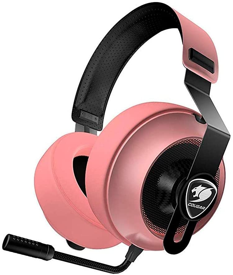Cougar Phontum Essential pink gaming headset front view