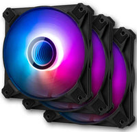 darkFlash Infinity 8 PWM ARGB 120mm fan black front view