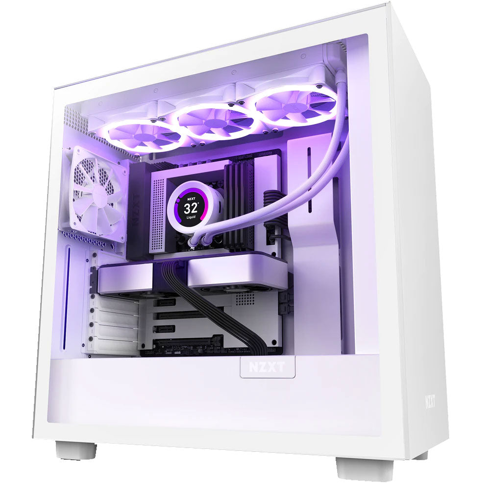 NZXT H7 White case front view