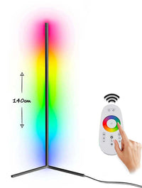 Corner RGB floor lamp 140cm JB01 front view