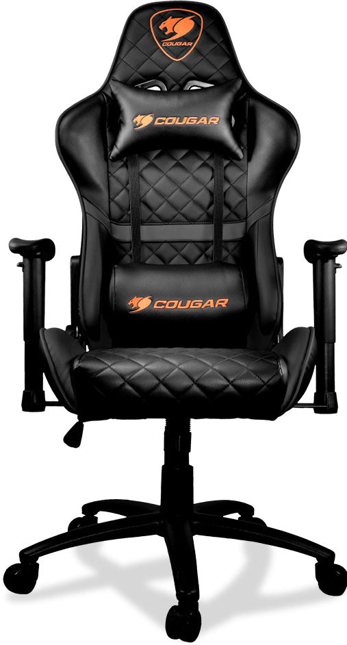 Cougar Armor One black gaming chair front view