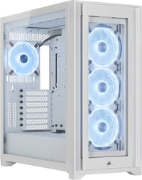 Corsair iCUE 5000X RGB White case front view
