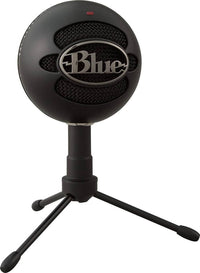 Logitech Blue Snowball iCE USB microphone black front view