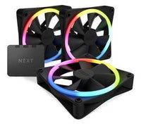 NZXT F120 RGB DUO Black triple pack front view
