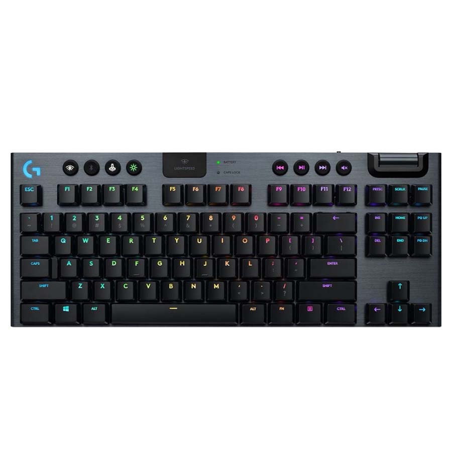 Logitech G915 TKL LIGHTSPEED Wireless Low-Profile Mechanical Gaming Keyboard, GL Tactile Switches, LIGHTSYNC RGB, Bluetooth, Black, (920-009503)