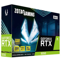 ZOTAC GAMING GeForce RTX 3050 ECO 8GB graphics card front view