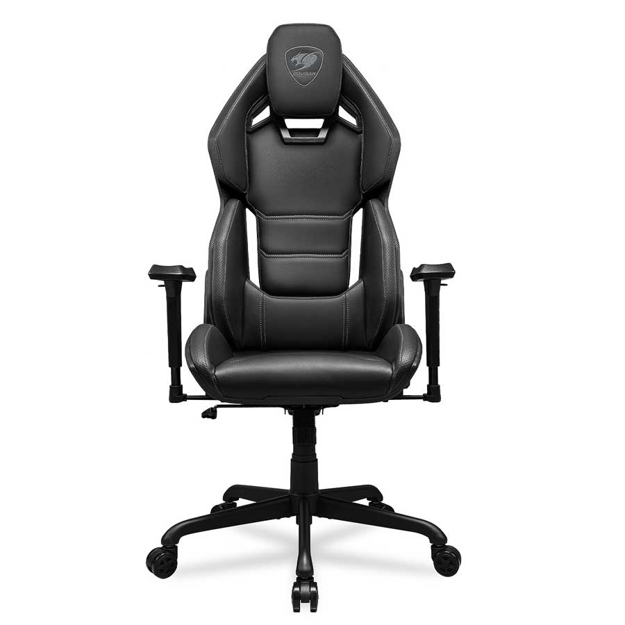 COUGAR Hotrod Gaming Chair, Hyper-Dura Leatherette, 3D Adjustable Armrests, Max Load 136kg, Black, (3MARXBLB.0001)