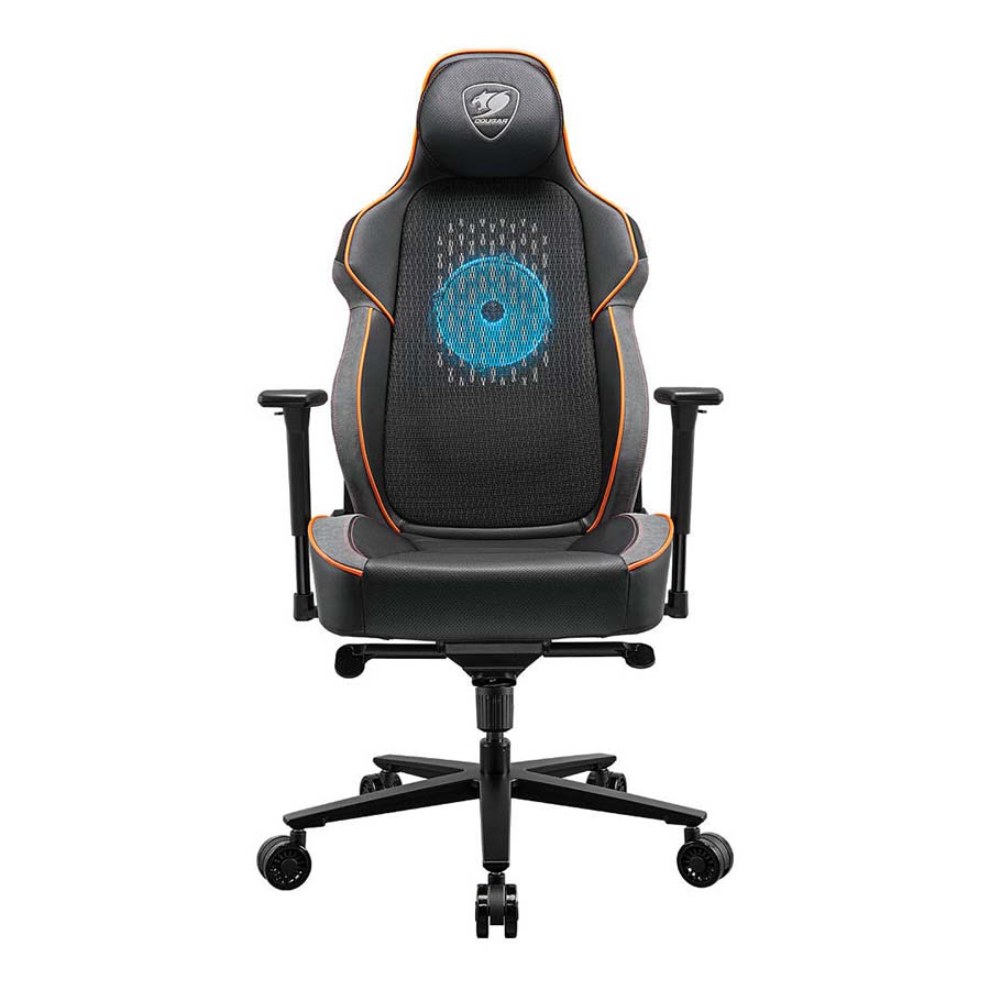 Cougar NxSys Aero gaming chair black/orange front view