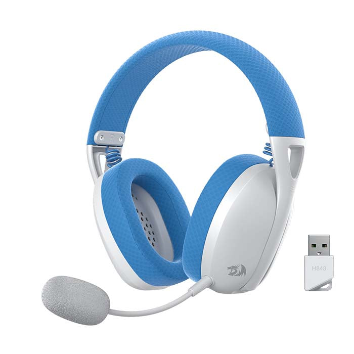 Redragon IRE Pro H848 tri-mode wireless gaming headset front view