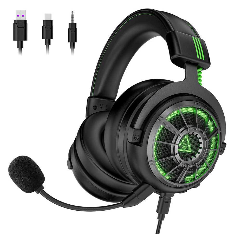 EKSA Star Engine E5000 Pro wired gaming headset front view