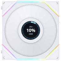 Lian Li UNI FAN TL LCD 120 ARGB Case Fan with LCD Screen, Single Pack, 120mm, up to 1900 RPM, 62 CFM, FDB, White, (12TLLCD1W)
