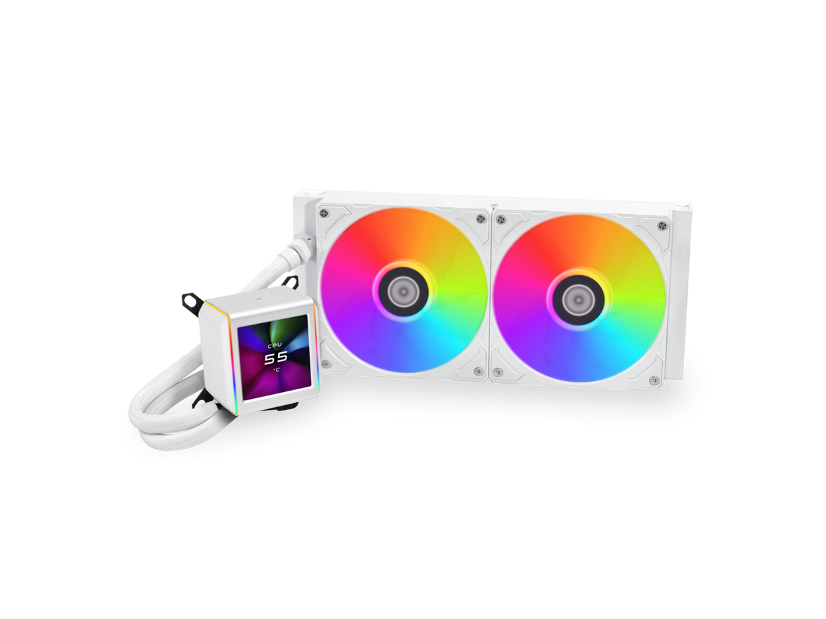 Lian Li Galahad II LCD 280 White AIO cooler main product view