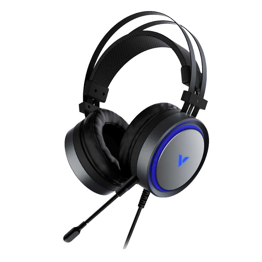 Rapoo VH530 RGB gaming headset black front view