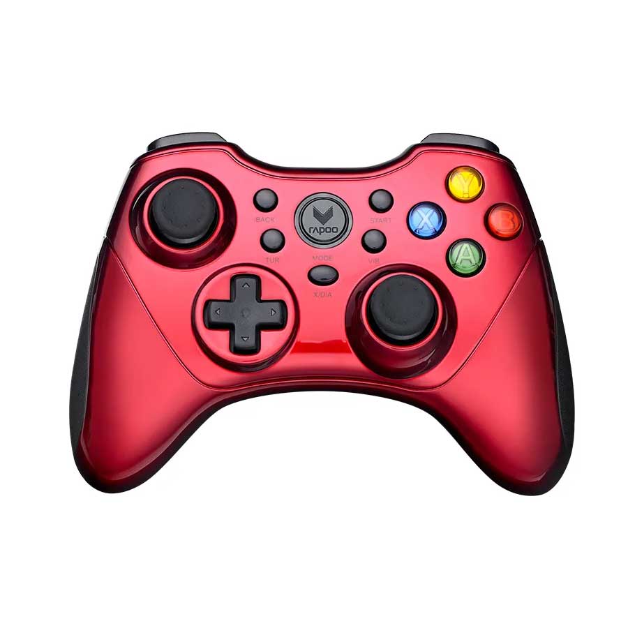Rapoo V600S Wireless Gamepad, 2.4GHz, Vibration Feedback, Red, (V600S)
