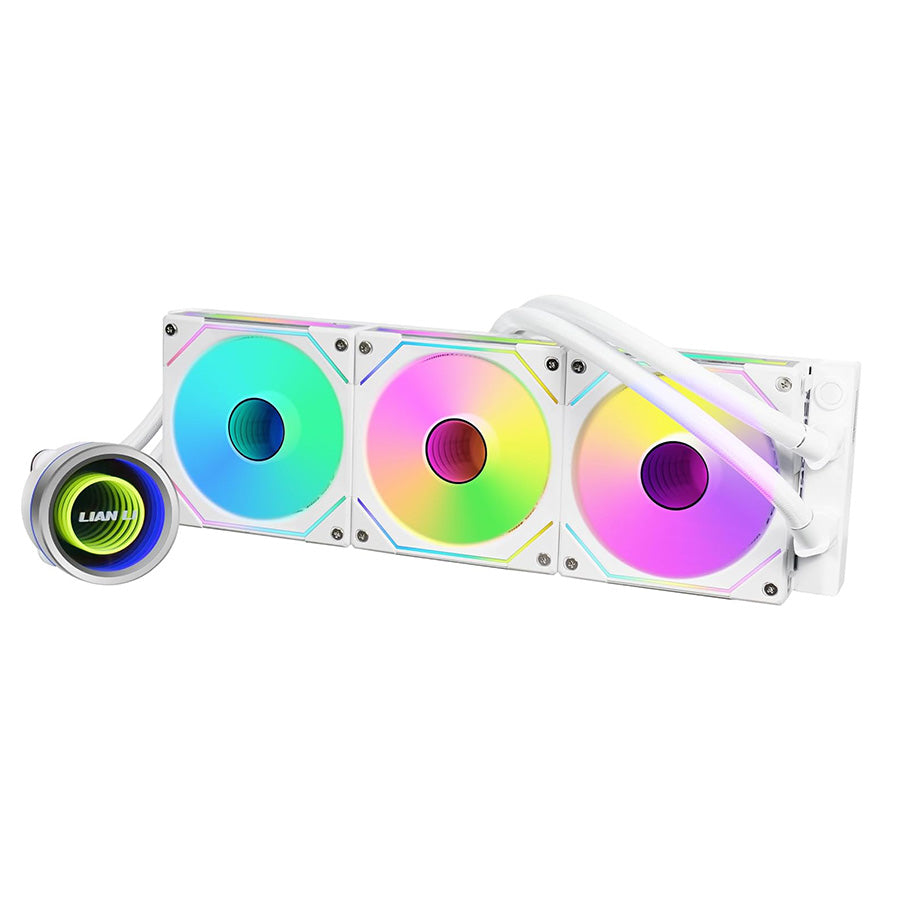 Lian Li Galahad II Trinity SL-INF 360 AIO Liquid CPU Cooler, 360mm Radiator, 3x 120mm UNI FAN SL-INF ARGB, LGA1700 & AM5/AM4, White, (GA2T36INW)