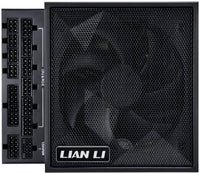 Lian Li EDGE 850W Platinum L-shape power supply black front view