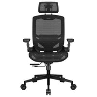 Cougar Speeder One black mesh gaming chair front view