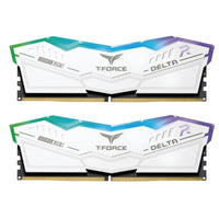 TeamGroup T-Force Delta RGB 64GB (2x32GB) DDR5 5600MHz CL36 Desktop Memory Kit, White, (FF4D564G5600HC36BDC01)