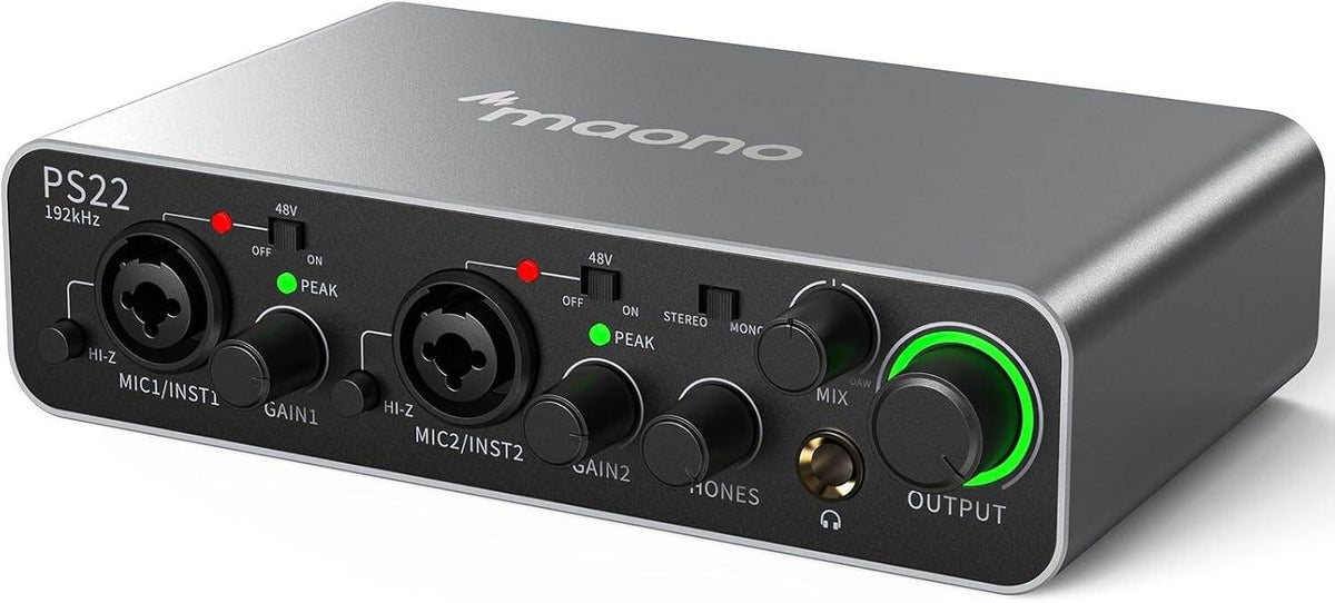 MAONO PS22 audio interface front view