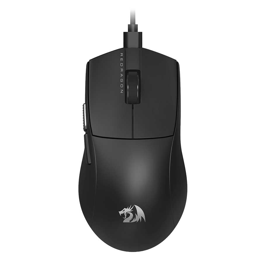 Redragon K1NG M724 ultralight wired gaming mouse black front view