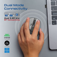 Promate Flixi wireless mouse black angled view