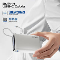 Promate Titan-35W white 20000mAh power bank, product photo