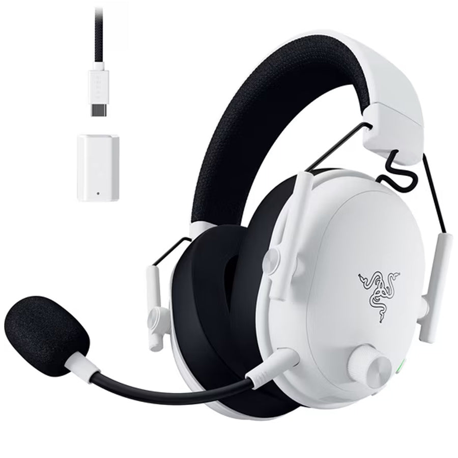 Razer BlackShark V3 wireless esports headset white front view