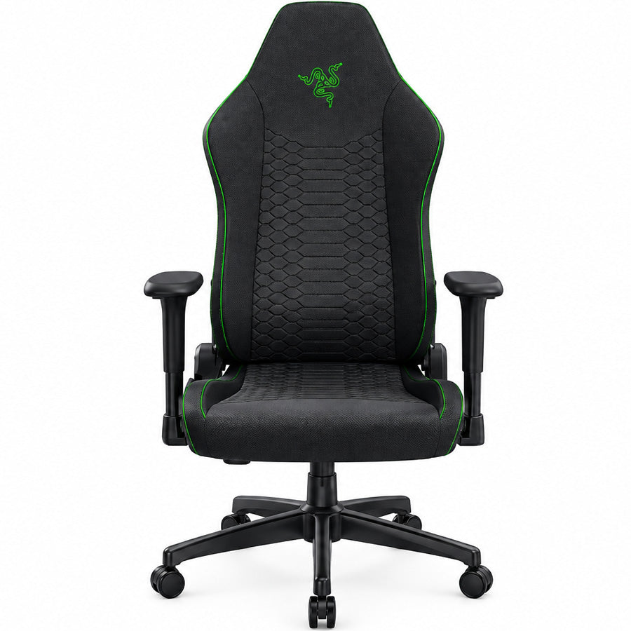 Razer Iskur V2 X black fabric gaming chair front view